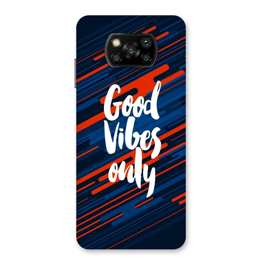 Good Vibes Only Back Case for Poco X3