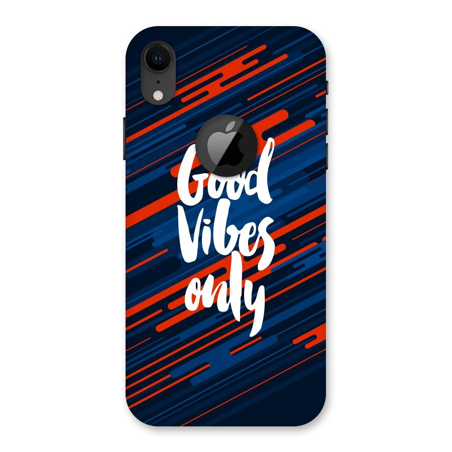 Good Vibes Only Back Case for iPhone XR Logo Cut