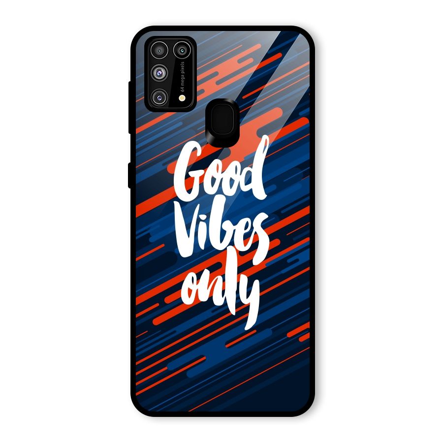 Good Vibes Only Glass Back Case for Galaxy F41