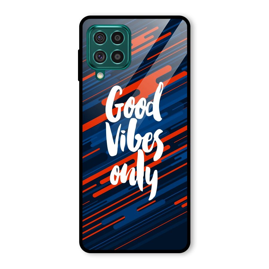 Good Vibes Only Glass Back Case for Galaxy F62