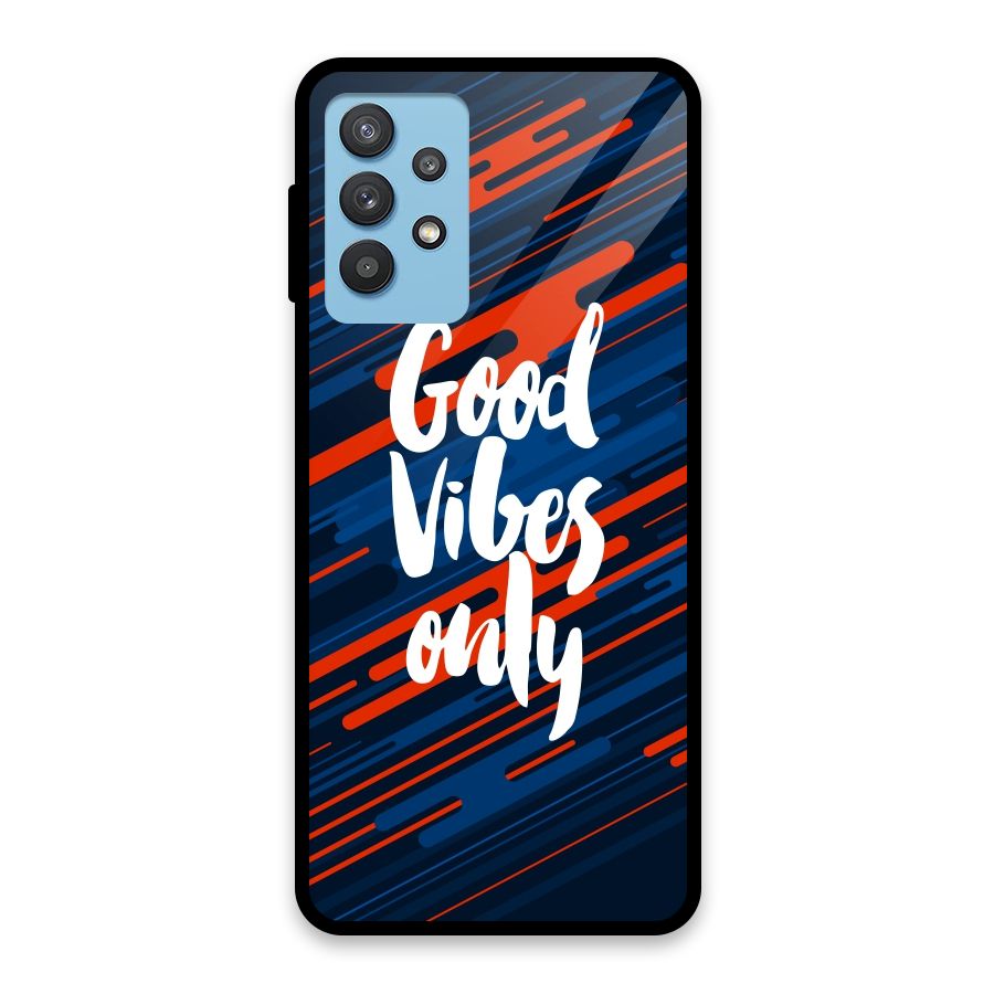 Good Vibes Only Glass Back Case for Galaxy M32 5G