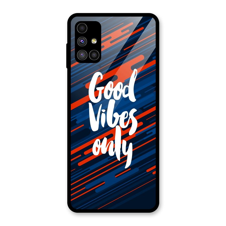 Good Vibes Only Glass Back Case for Galaxy M51