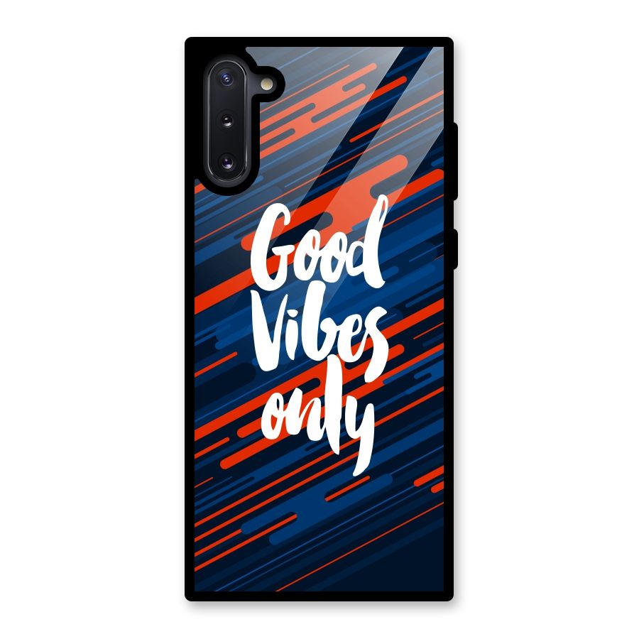 Good Vibes Only Glass Back Case for Galaxy Note 10