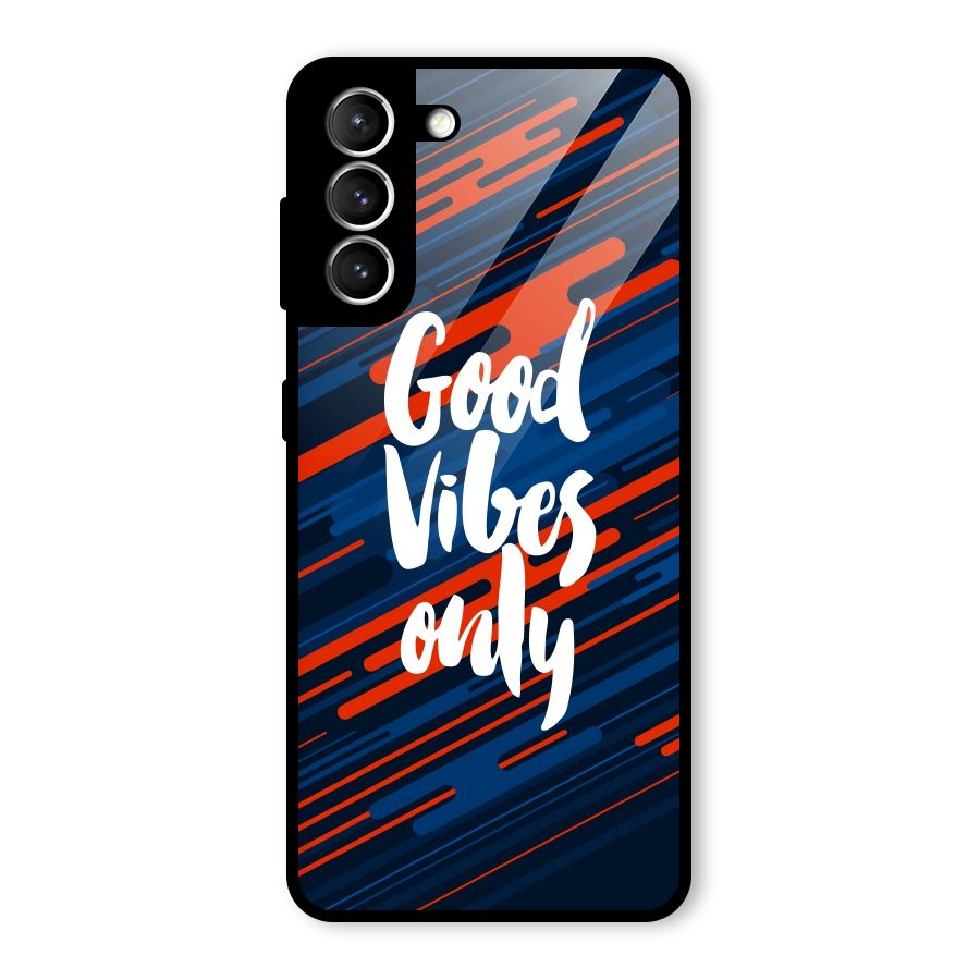 Good Vibes Only Glass Back Case for Galaxy S21 5G