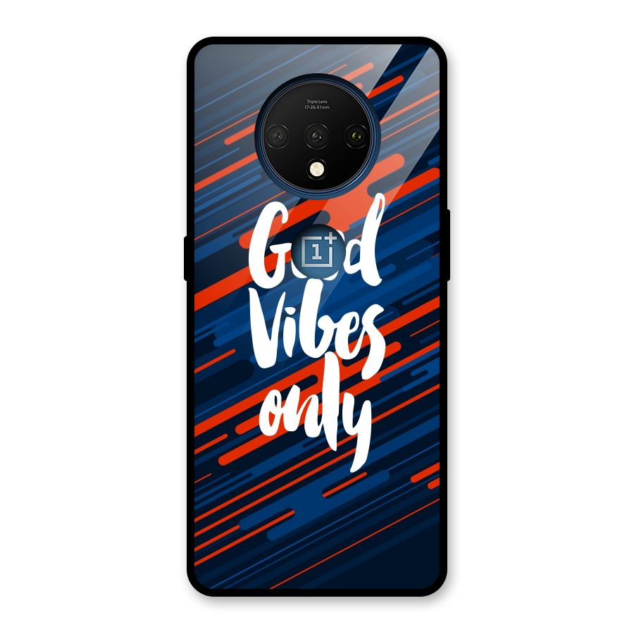 Good Vibes Only Glass Back Case for OnePlus 7T