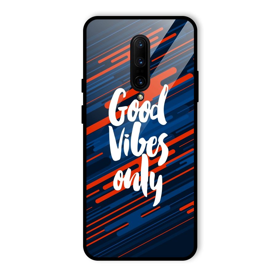 Good Vibes Only Glass Back Case for OnePlus 7 Pro