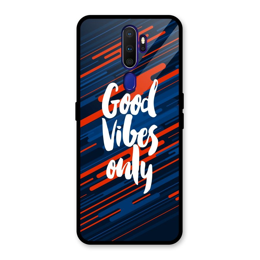 Good Vibes Only Glass Back Case for Oppo A9 (2020)