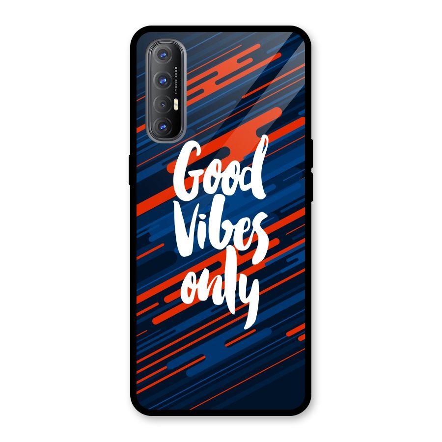 Good Vibes Only Glass Back Case for Oppo Reno3 Pro