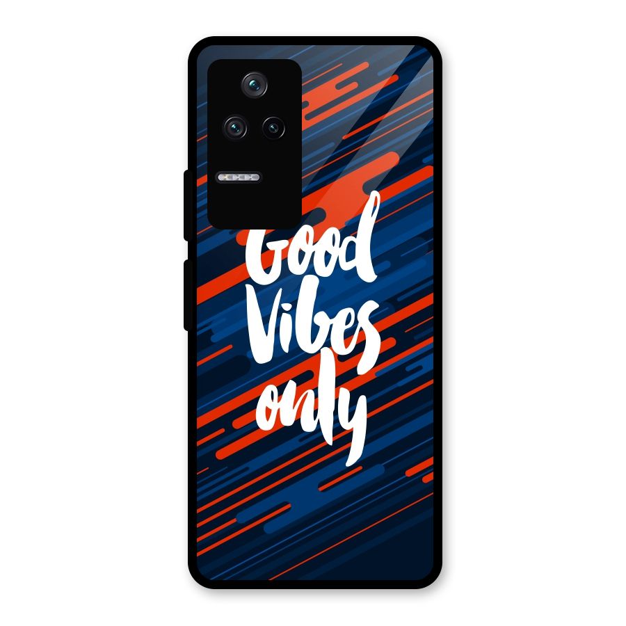 Good Vibes Only Glass Back Case for Poco F4 5G