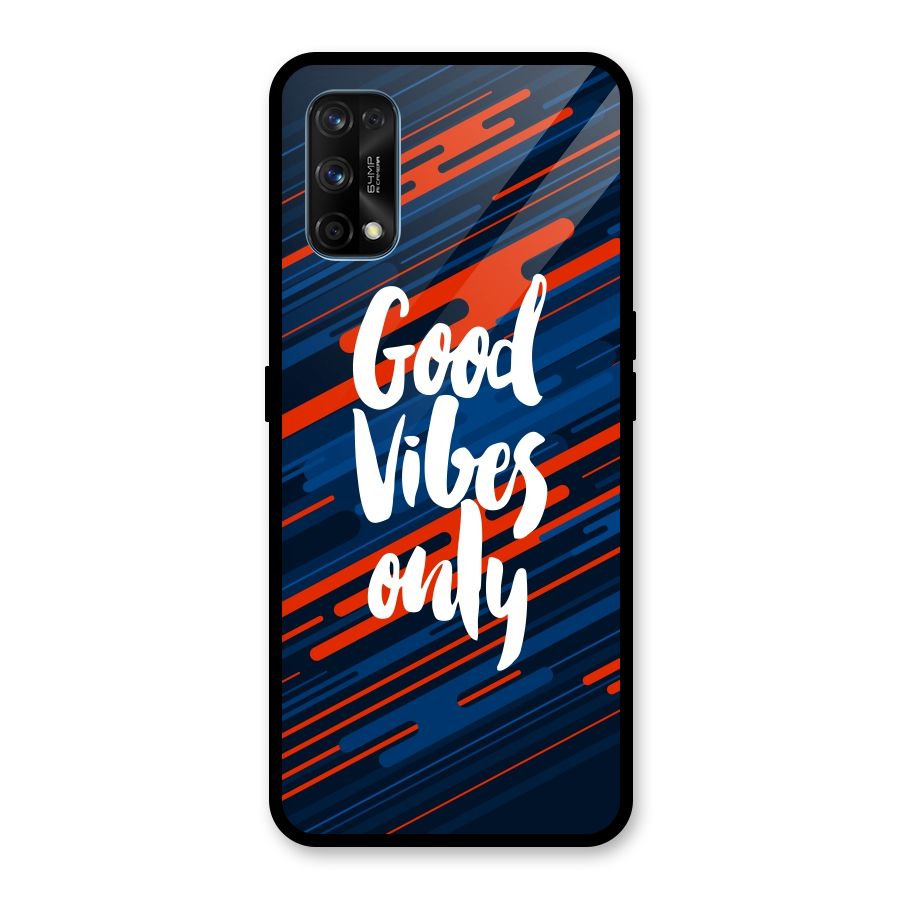 Good Vibes Only Glass Back Case for Realme 7 Pro