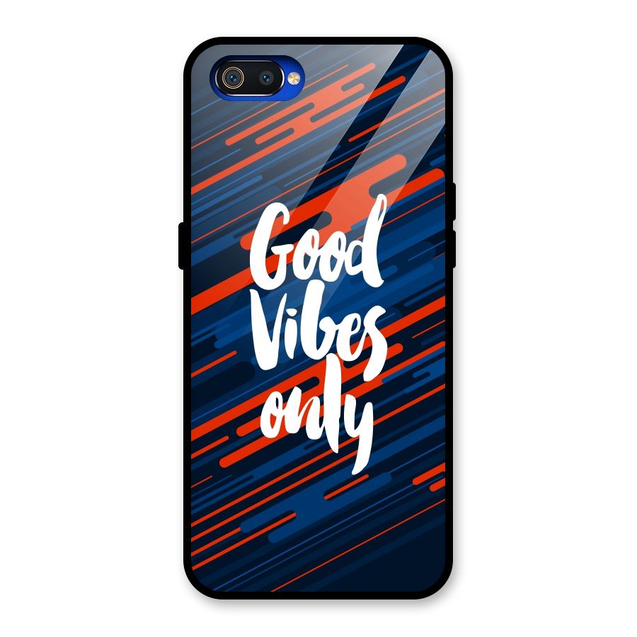 Good Vibes Only Glass Back Case for Realme C2
