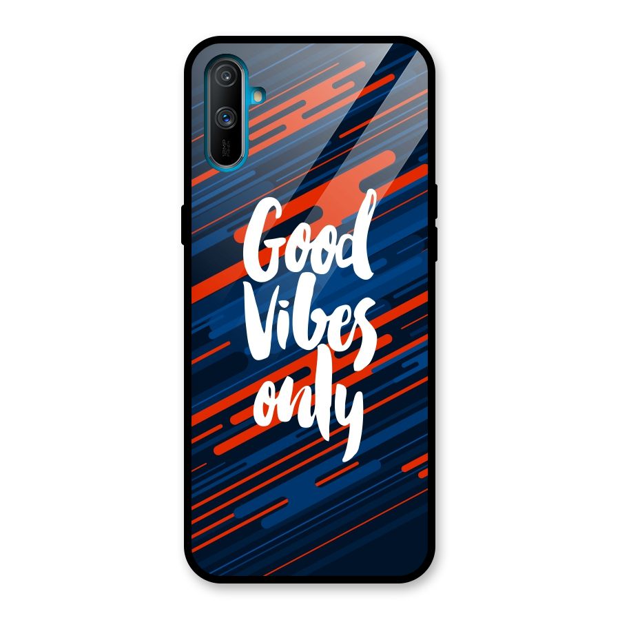 Good Vibes Only Glass Back Case for Realme C3