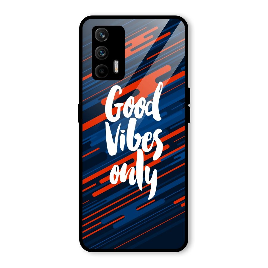 Good Vibes Only Glass Back Case for Realme X7 Max