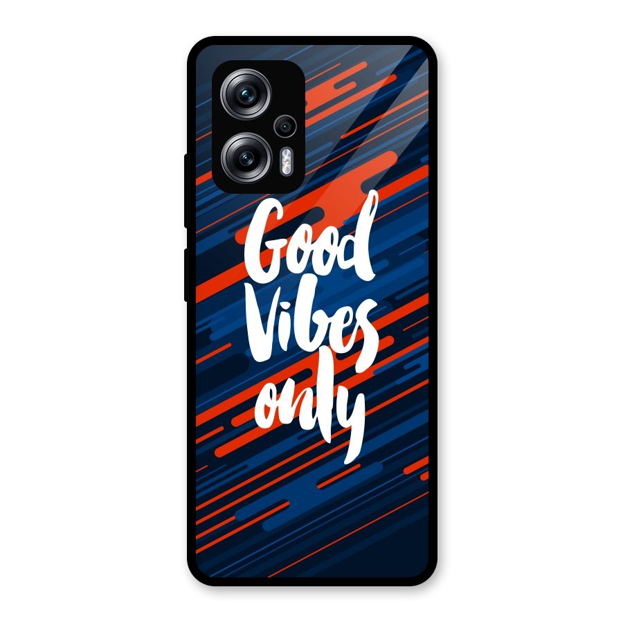 Good Vibes Only Glass Back Case for Redmi K50i