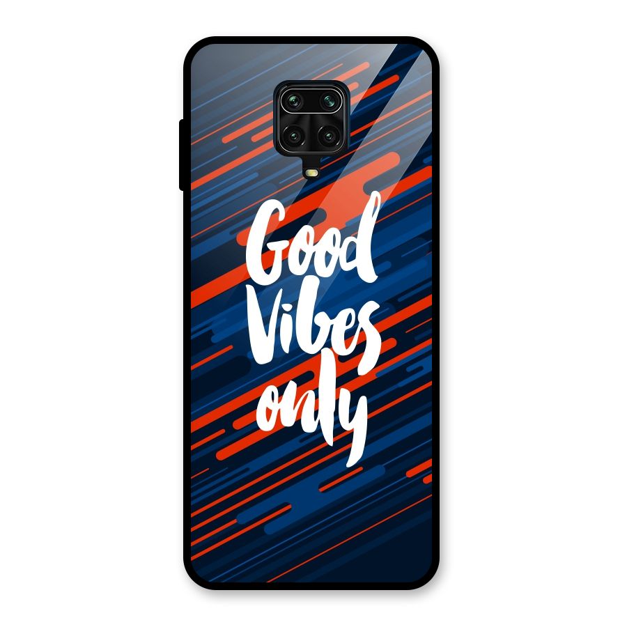 Good Vibes Only Glass Back Case for Redmi Note 10 Lite