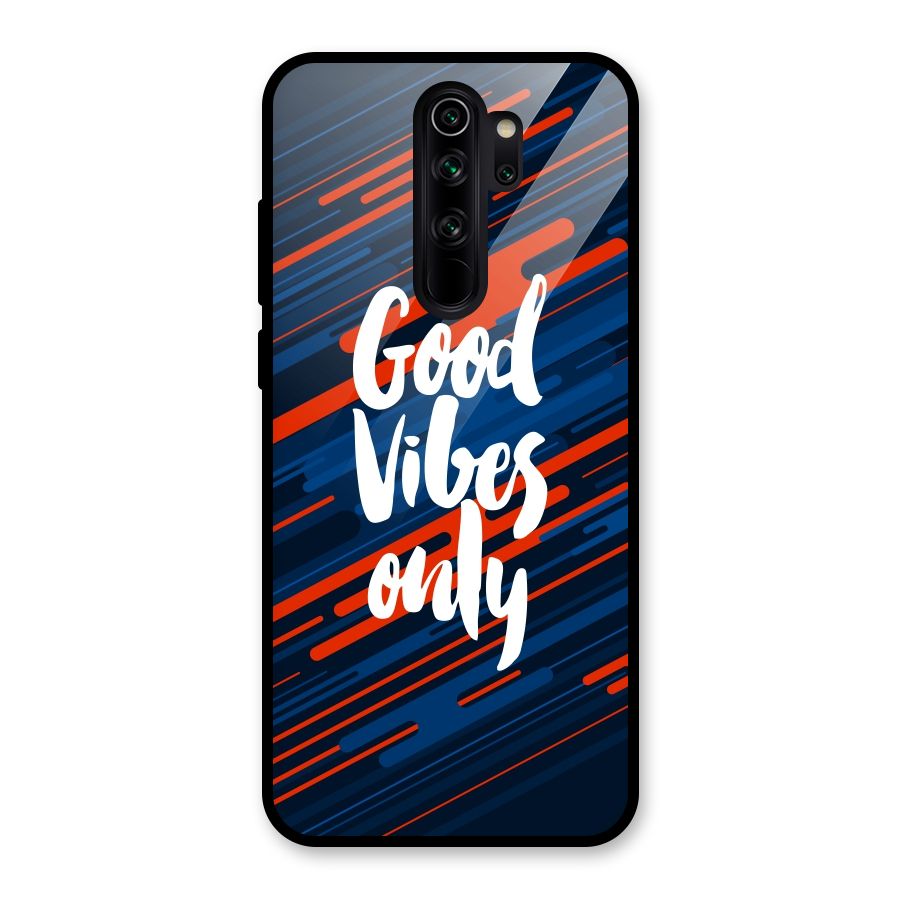 Good Vibes Only Glass Back Case for Redmi Note 8 Pro