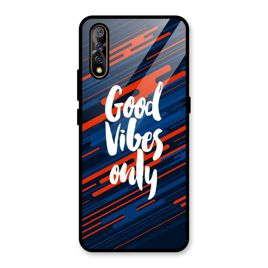 Good Vibes Only Glass Back Case for Vivo S1