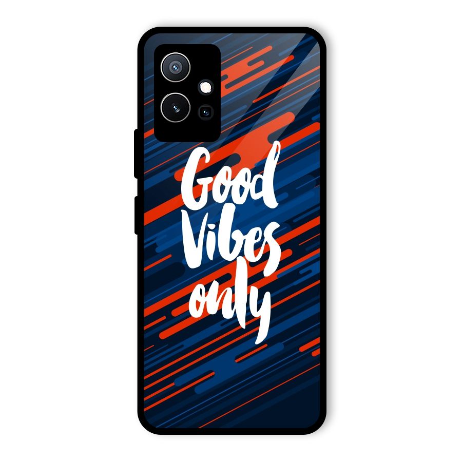 Good Vibes Only Glass Back Case for Vivo T1 5G