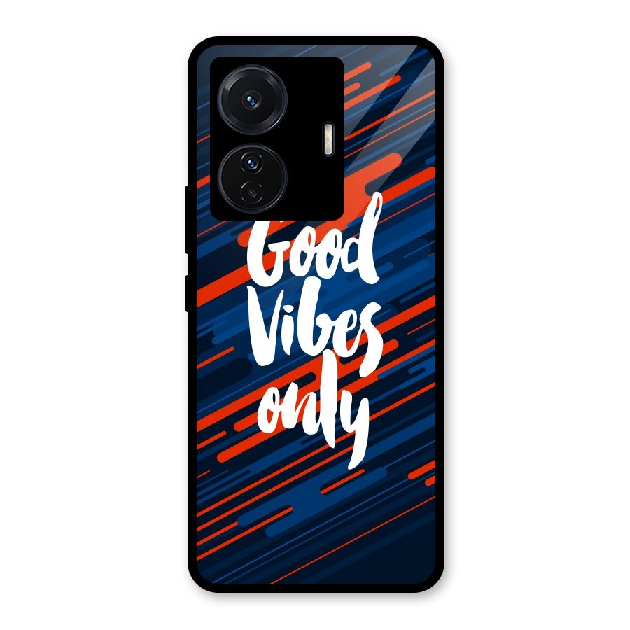 Good Vibes Only Glass Back Case for Vivo T1 Pro