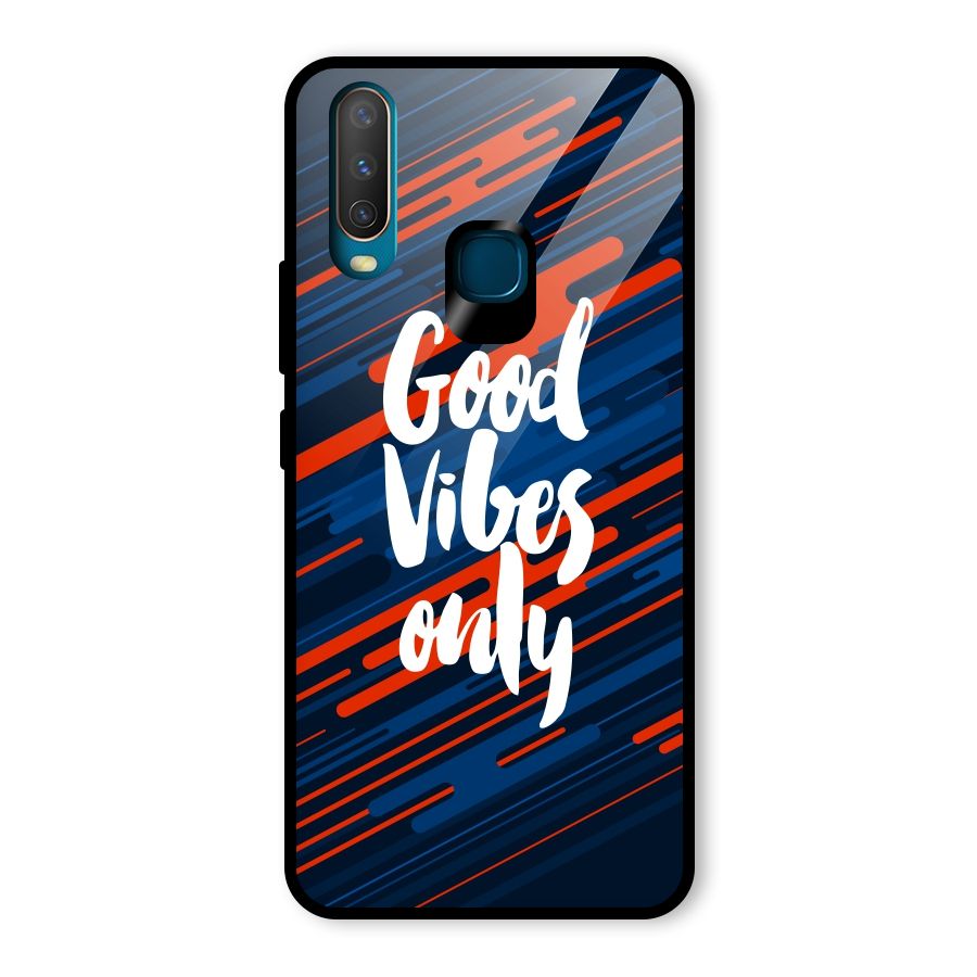 Good Vibes Only Glass Back Case for Vivo U10