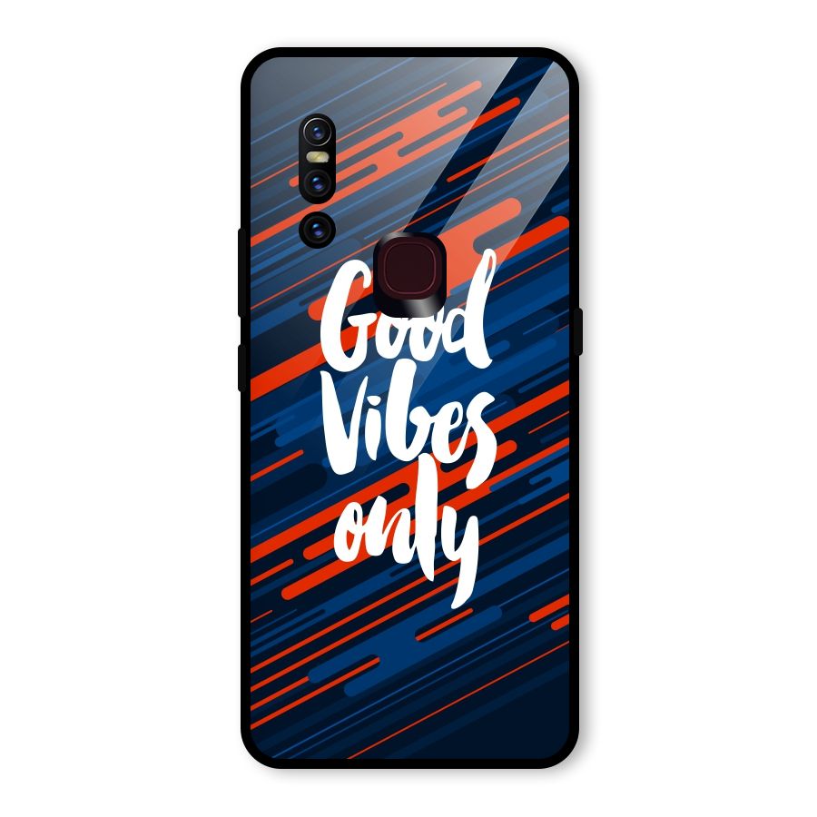 Good Vibes Only Glass Back Case for Vivo V15