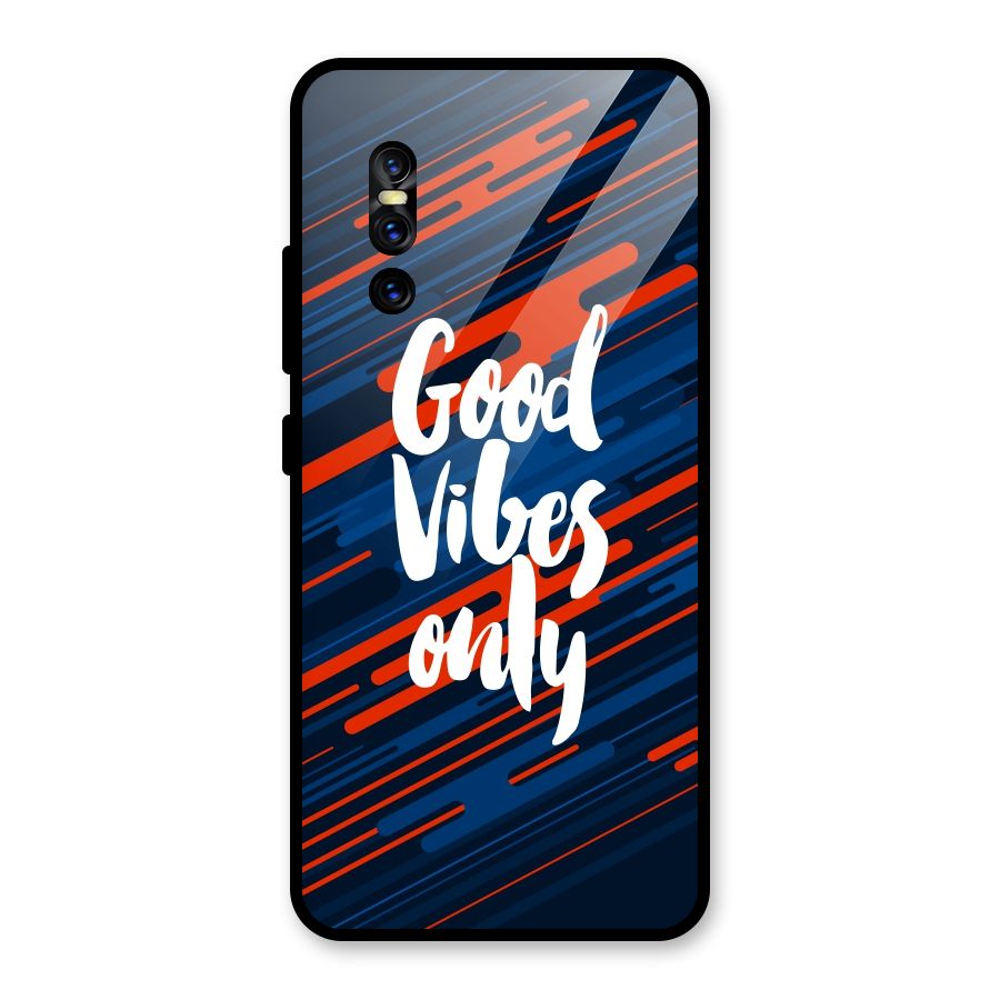 Good Vibes Only Glass Back Case for Vivo V15 Pro