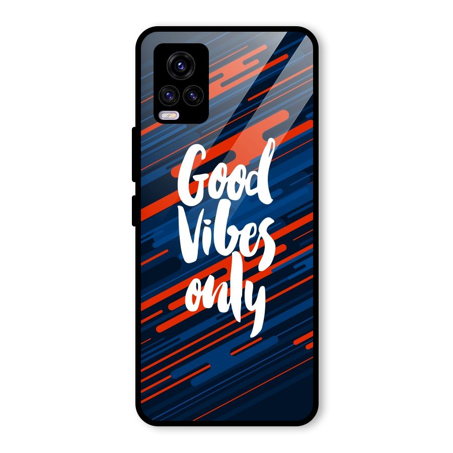 Good Vibes Only Glass Back Case for Vivo V20