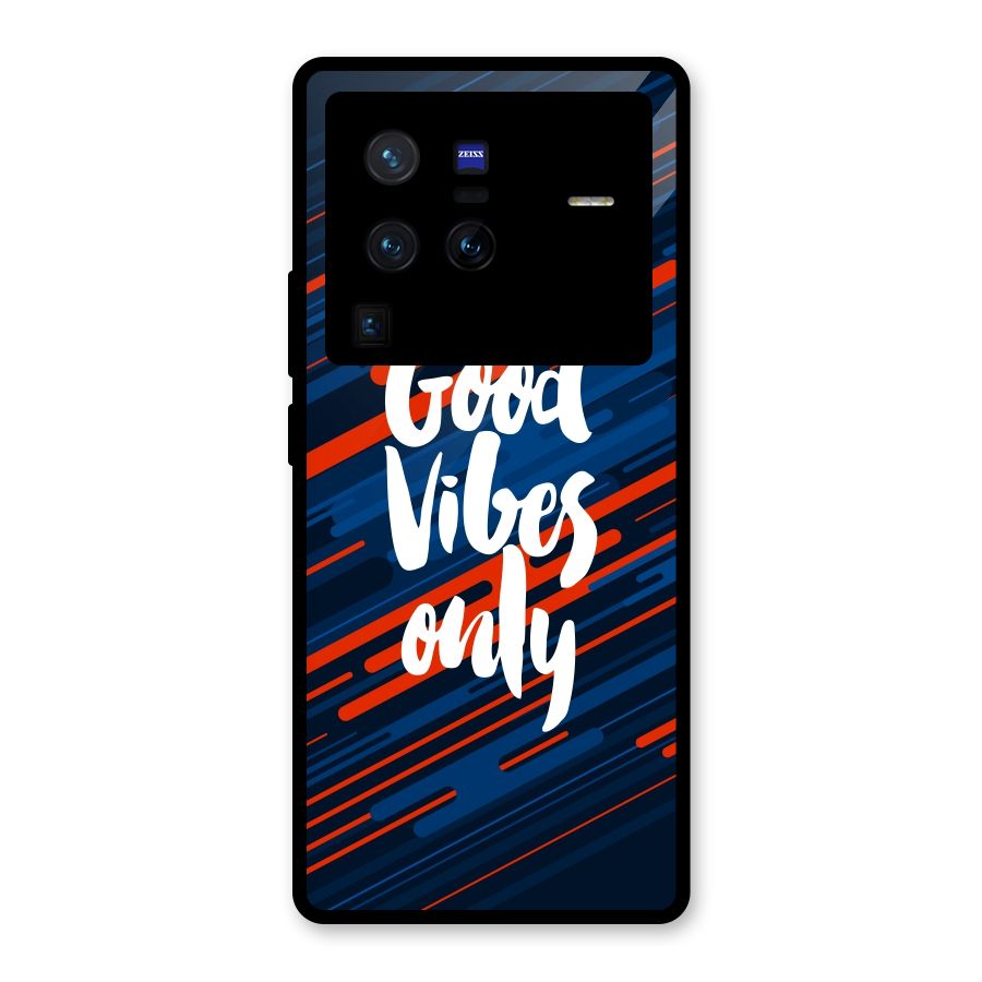 Good Vibes Only Glass Back Case for Vivo X80 Pro