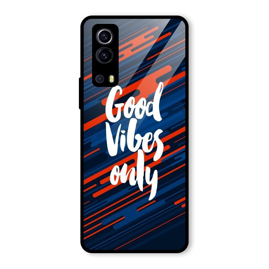 Good Vibes Only Glass Back Case for Vivo iQOO Z3