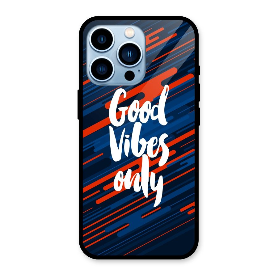 Good Vibes Only Glass Back Case for iPhone 13 Pro