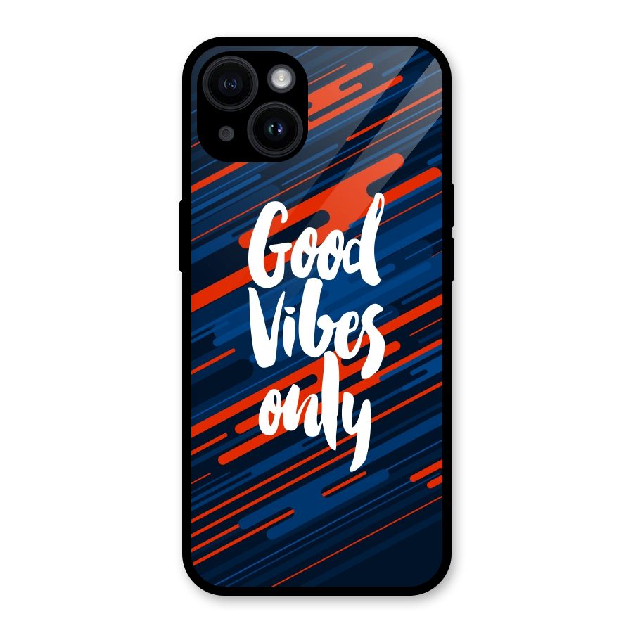 Good Vibes Only Glass Back Case for iPhone 14