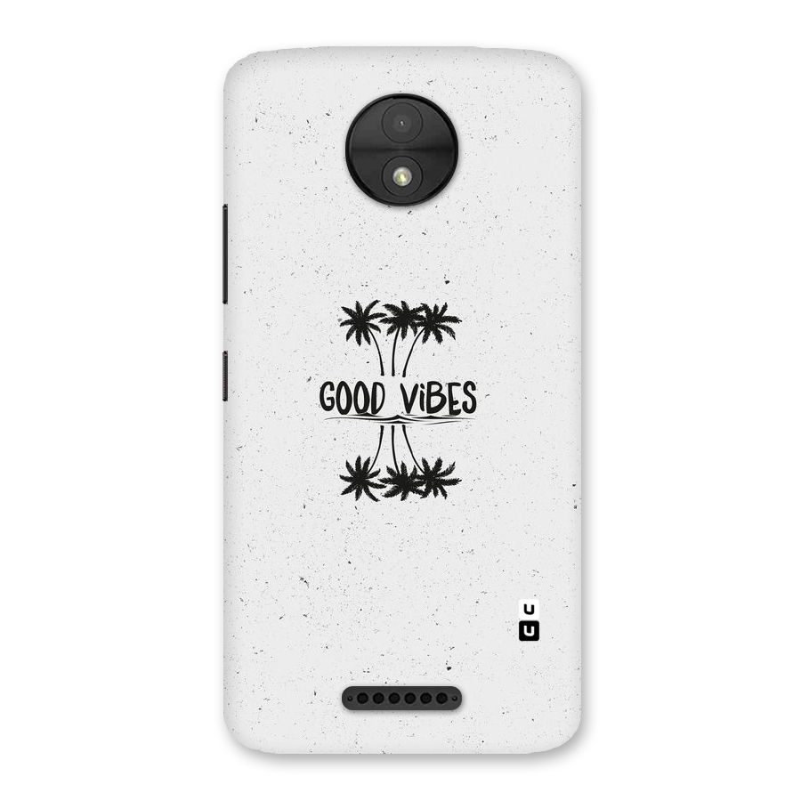Good Vibes Rugged Back Case for Moto C