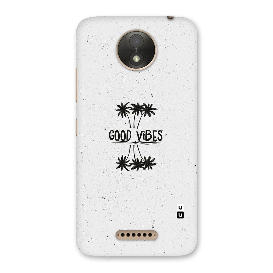 Good Vibes Rugged Back Case for Moto C Plus