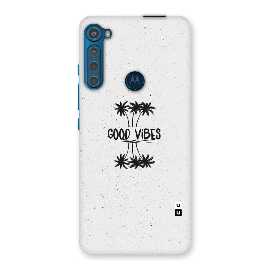 Good Vibes Rugged Back Case for Motorola One Fusion Plus
