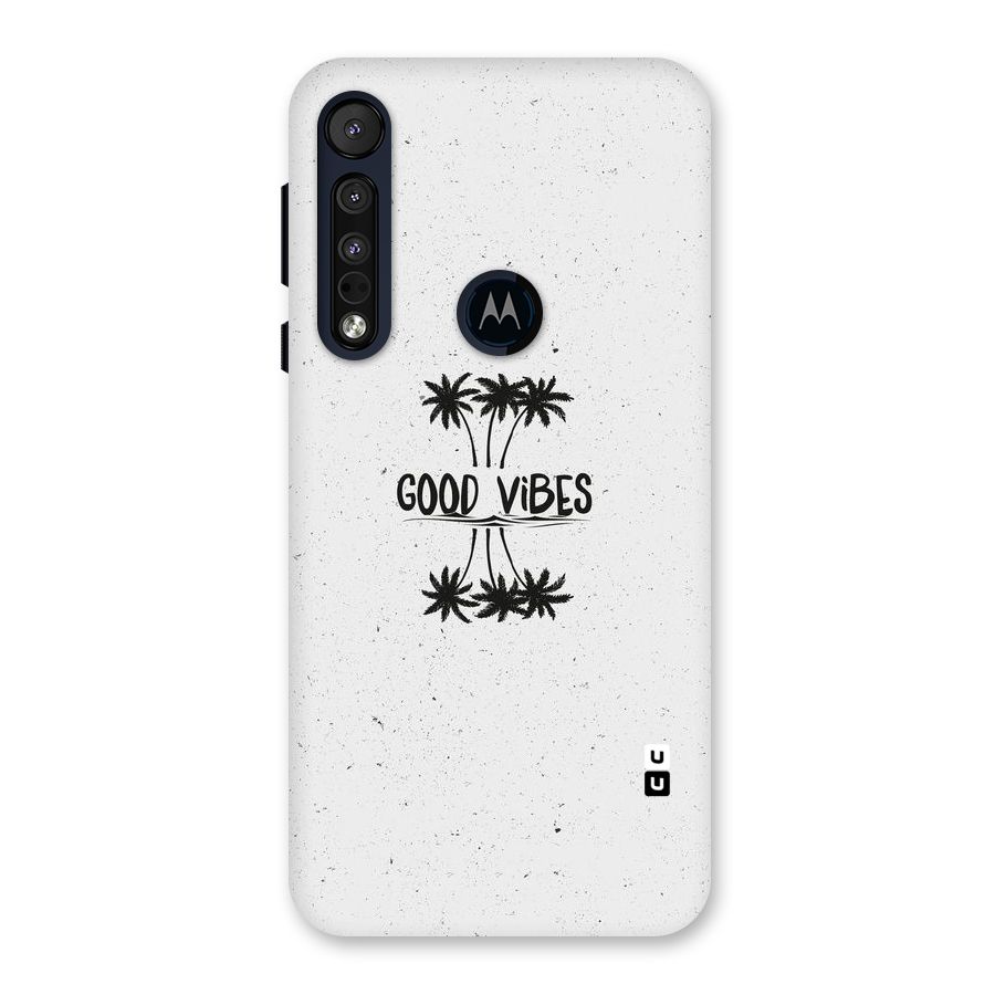 Good Vibes Rugged Back Case for Motorola One Macro