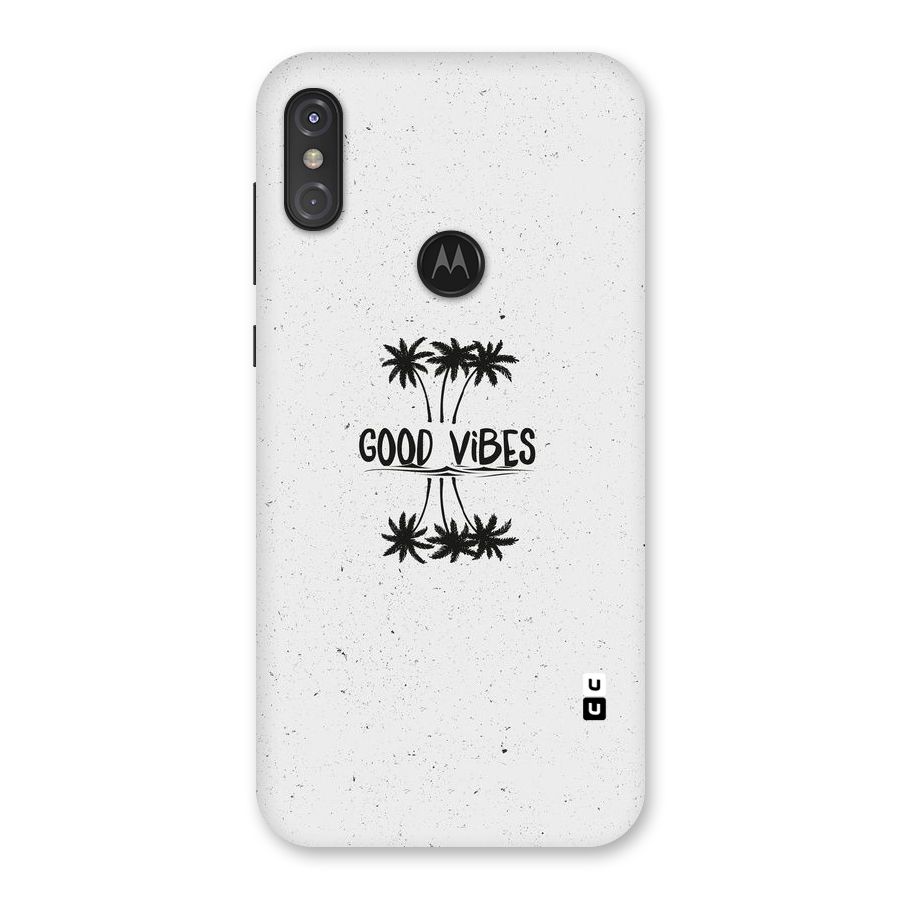 Good Vibes Rugged Back Case for Motorola One Power