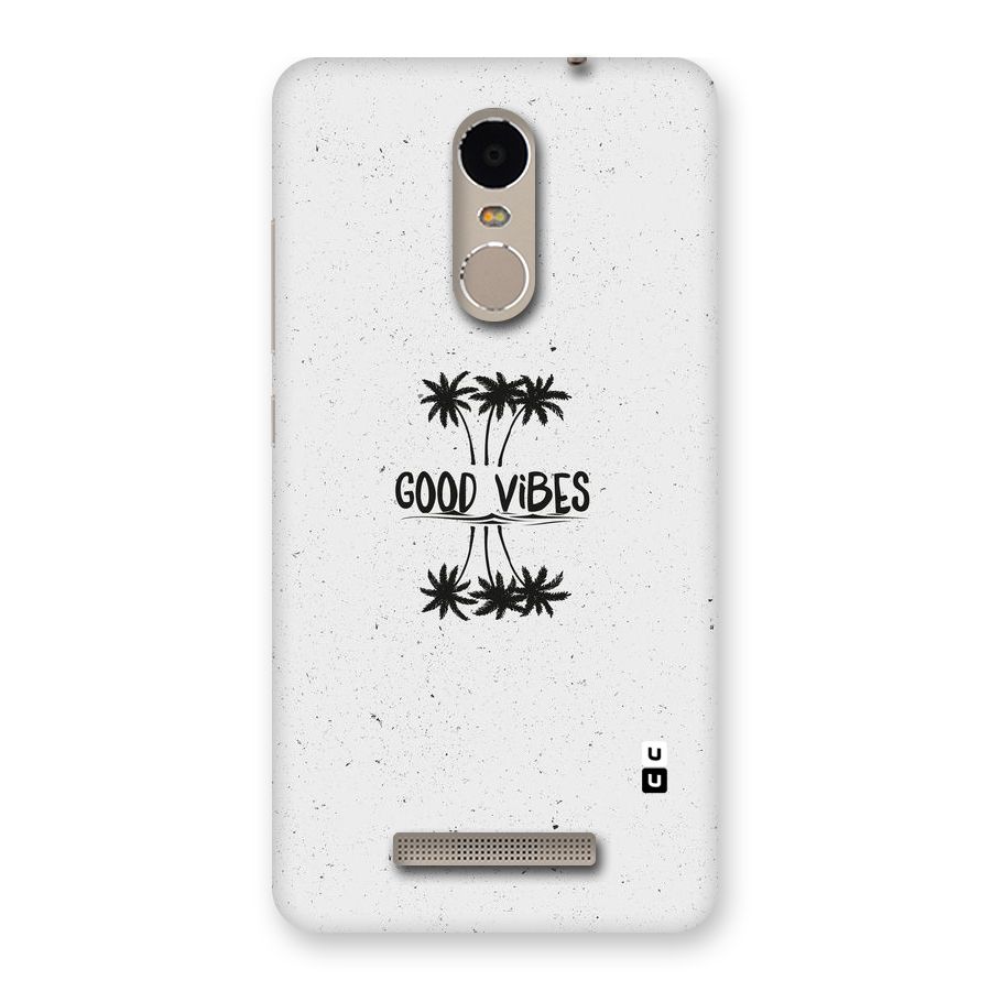 Good Vibes Rugged Back Case for Xiaomi Redmi Note 3