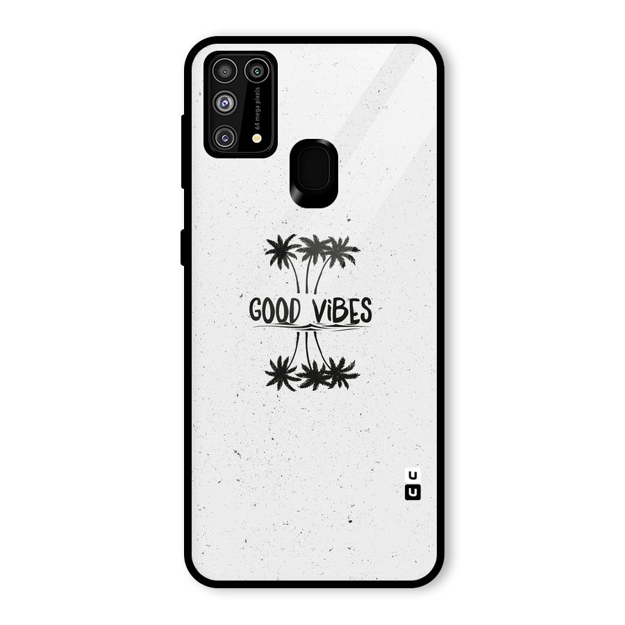 Good Vibes Rugged Glass Back Case for Galaxy F41