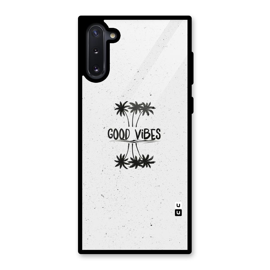 Good Vibes Rugged Glass Back Case for Galaxy Note 10