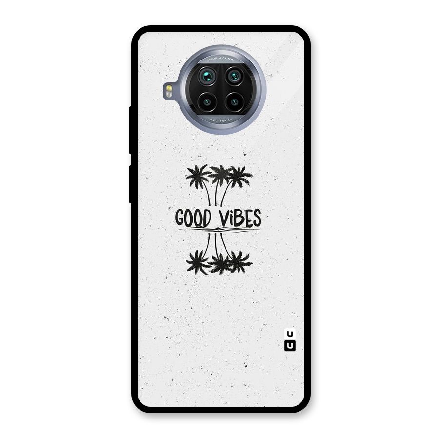 Good Vibes Rugged Glass Back Case for Mi 10i