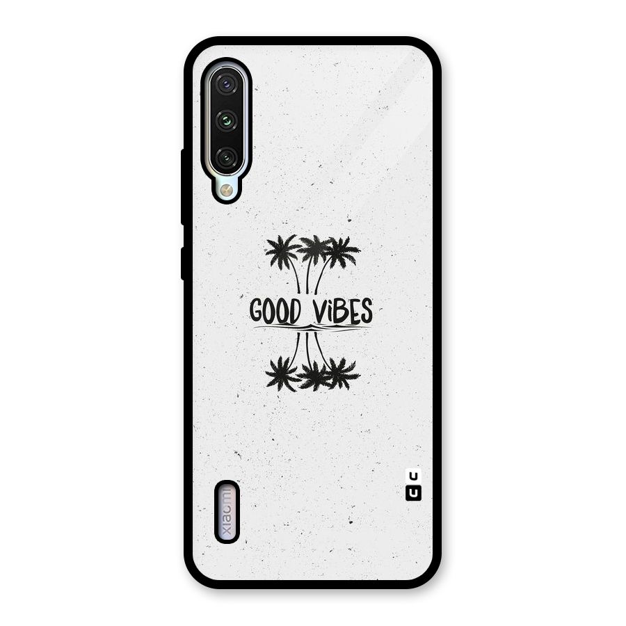 Good Vibes Rugged Glass Back Case for Mi A3