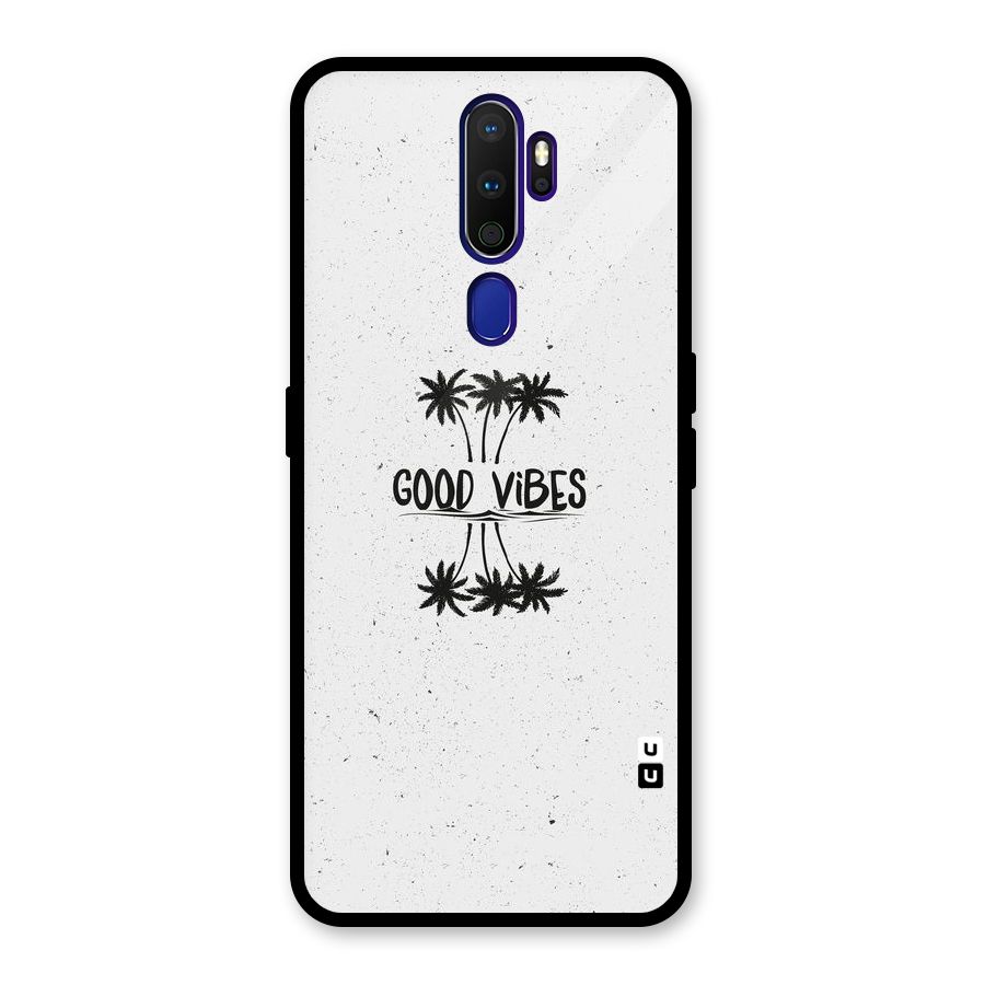 Good Vibes Rugged Glass Back Case for Oppo A9 (2020)
