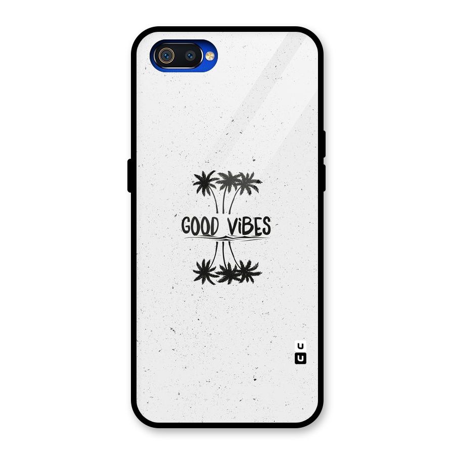 Good Vibes Rugged Glass Back Case for Realme C2