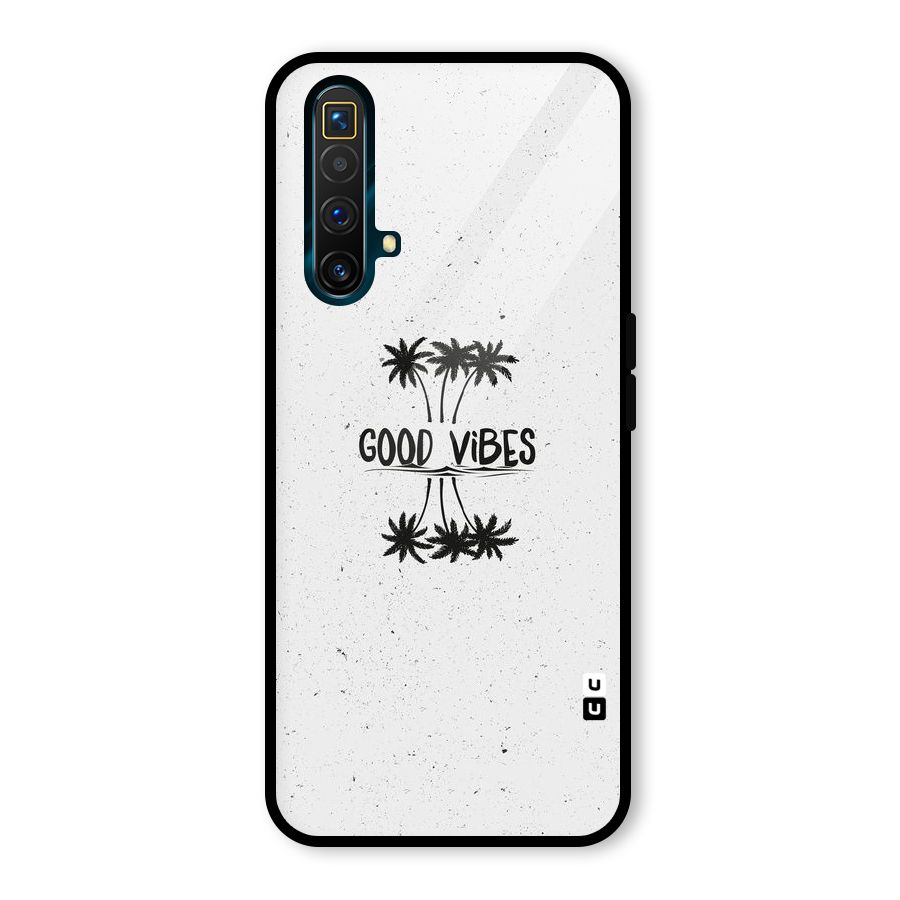 Good Vibes Rugged Glass Back Case for Realme X3 SuperZoom