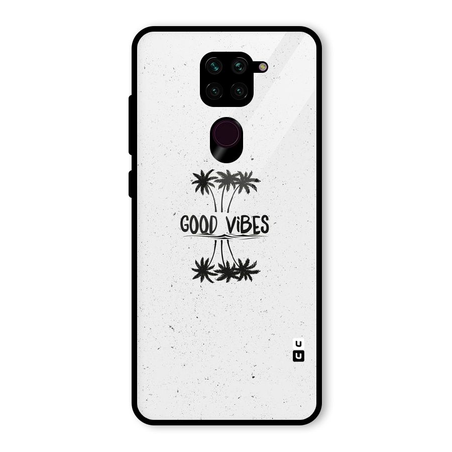 Good Vibes Rugged Glass Back Case for Redmi Note 9