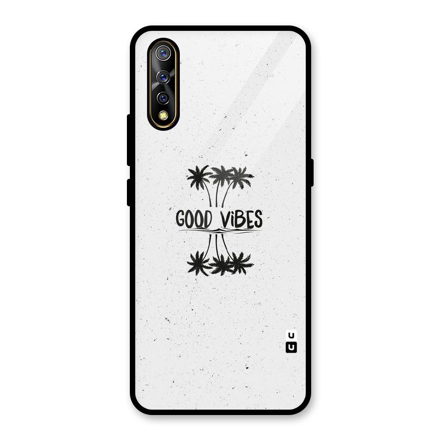 Good Vibes Rugged Glass Back Case for Vivo S1