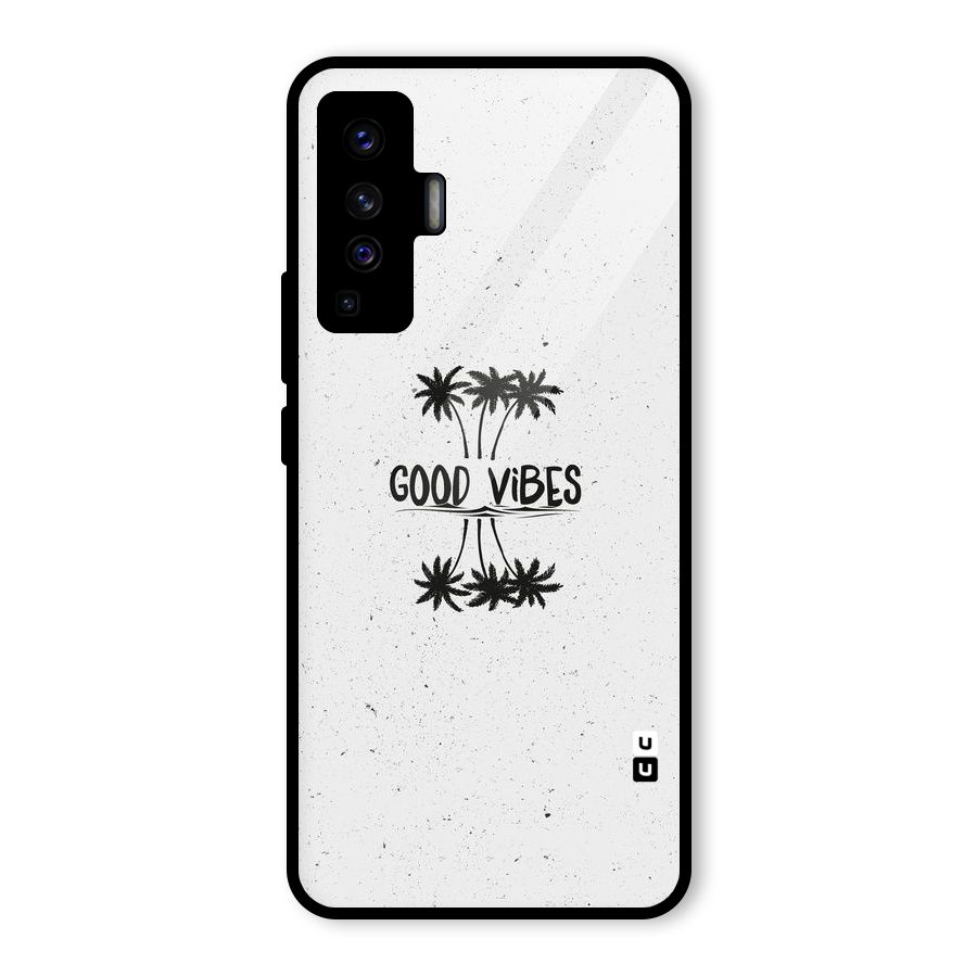 Good Vibes Rugged Glass Back Case for Vivo X50