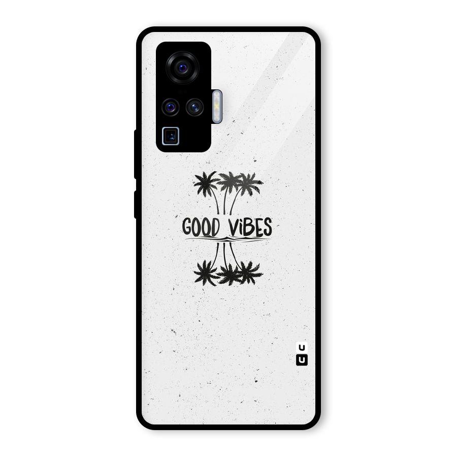 Good Vibes Rugged Glass Back Case for Vivo X50 Pro