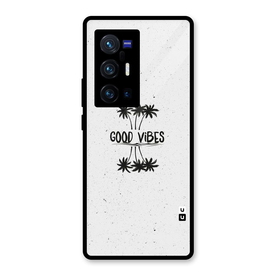 Good Vibes Rugged Glass Back Case for Vivo X70 Pro Plus