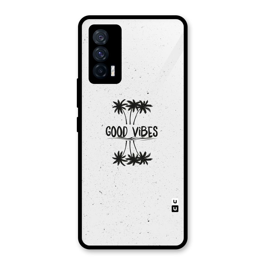 Good Vibes Rugged Glass Back Case for Vivo iQOO 7 5G